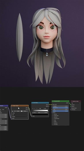 Шейдер волос в Blender | Hair shader in Blender | Tutorial