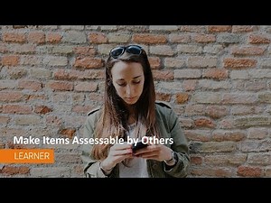 ePortfolio - Make Items Assessable by Others - Learner