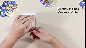 FLYAB 24PCS Make a Nativity Scene Stickers Ornament Craft Kit Christian DIY Nativity Stickers for Kids Religious Party Games Activities for Christmas Vacation Bible School Classroom Party Supplies