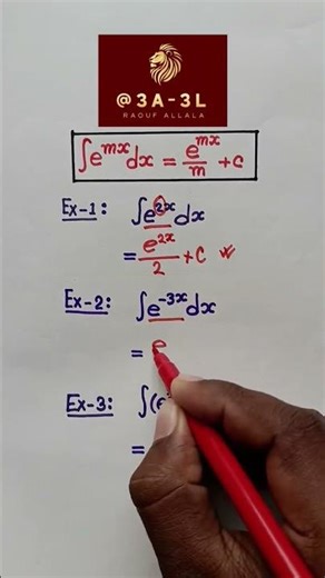 integration of exponential function