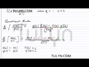 finding the derivative of function f x and f prime c 4