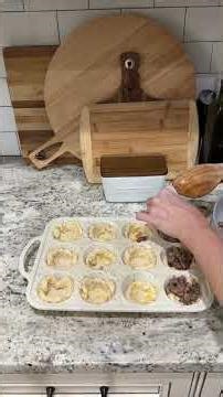 Easy Breakfast Recipe-Easy Sausage Egg Biscuit Muffins #breakfastrecipe #breakfastmuffins #recipe