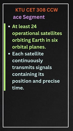 GPS|Components of GPS|Surveying| KTUCET308CCWnotes