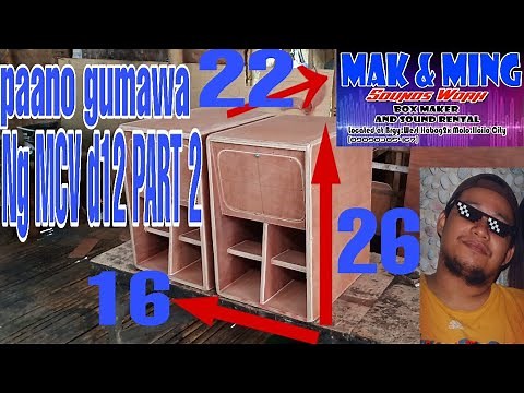 Paano gumawa ng mcv Box d12 step by step #mcv #makmingsoundworks