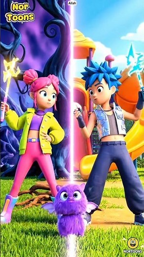 Normal World vs Dark World Chaos! 😂 Rumi & Jino’s Magic Fail at the Playground