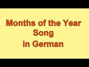 Months of the year song - German