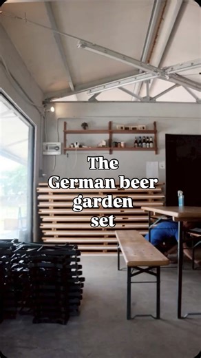 This German beer garden table set features import solid pine wood top paired with a foldable steel frame, designed for strength, stability, and everyday use. Its long, minimal form makes it ideal for dining, working, gatherings, cafés, and commercial spaces. Easy to fold, move, and store a practical design that balances durability with timeless simplicity. Price : 15,500 baht Shipping fee 1,000 baht *more 10 set - discount 5% *more 20 set - discount 10% | CROP MARK