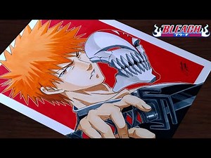 How to Draw "Ichigo Kurosaki"step by step(Tutorial) for beginners||Bleach