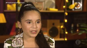 1.7M views · 10K reactions | Nick Cristiny solta a voz e agrada os jurados ao som de Um Anjo Veio Me Falar. Ela veio de Manaus para se apresentar no palco do Canta Comigo Teen ✨朗 | Canta Comigo | Facebook