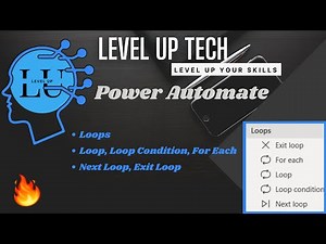 Power Automate Desktop - Loop(Loop, For Each, Loop Condition, Next/Exit Loop) #rpa #automation #ai