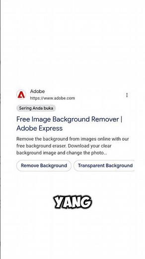 Hapus background foto gratis #tutorial #ai #adobe #adobeexpress #editing #background #removebg