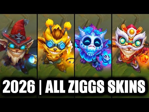 ALL ZIGGS SKINS SPOTLIGHT 2026 | League of Legends