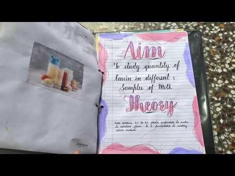 Class 12 Chemistry Project on Casein present in samples of milk #class12 #chemistry #project #cbse