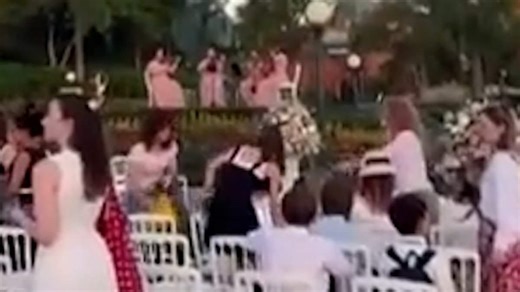 Eerie video shows 'wedding' between Brit and nine-year-old girl