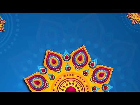 Cool Animated Festival Motion Background Video II Mandala Animation Video Loop - Diwali pooja Video