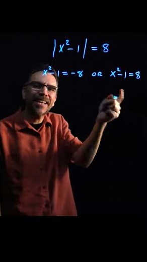 How to Solve an Absolute Value Equation #shorts