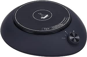 Electric Wine Aerator Base, Auto-Rotation and Shaking Decanter Base, Fast Decanting, 10 minutes Timing, Adjustable Speed, Gravity Induction, Optimal load-bearing pressure 750ml, Best Partner for Wine