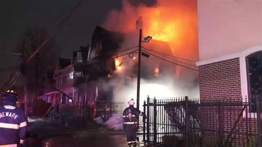 18 people displaced after fire rips through home in Newark