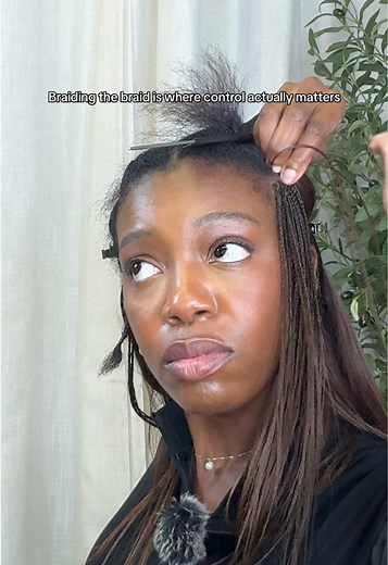 This is the part that separates neat from rushed. #hairtok #braidingtips #selfbraider #protectivestyles #haireducation