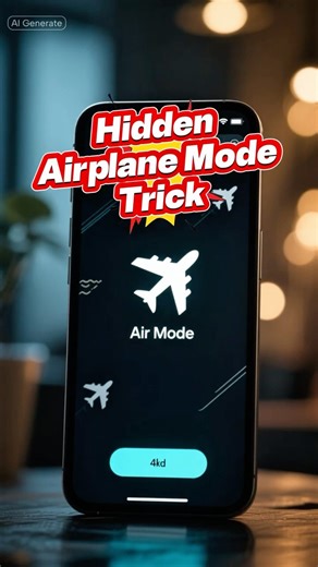 Hidden Airplane Mode Tricks ❌ #AirplaneMode #PhoneHacks #BatteryLifeTips #TechTips2025 #MobileHacks