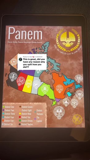 Hunger Games District Map Explained for Canada