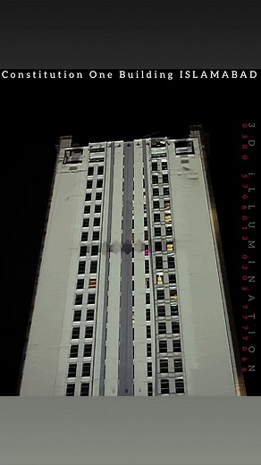 #NationalFlag was displayed #Creatively at one of the tallest #buildings in #Islamabad by UMER TOOR & 3D Illumination - Projection Mapping Company Pakistan . #Pakistan #Flag #projectionmapping #BuildingProjection #Laser #LightSound #PakVsBan #BleedGreen #Green #nationalday #Celebrations #3DProjection #Animation #3DAnimation #Technology #Tech #Blog #Viral #3D_Projection_Mapping | 3D Illumination - Projection Mapping Company Pakistan