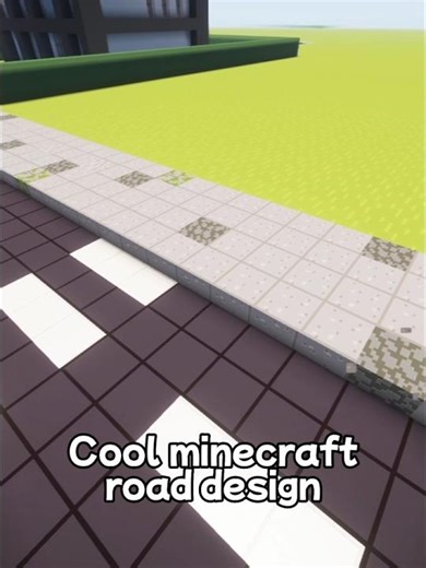 Cool minecraft road design#minecraft #shorts #music