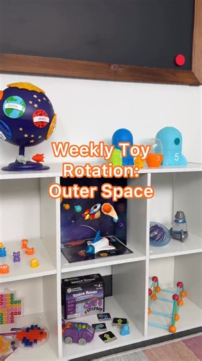Learning Resources on Instagram: "Weekly Toy Rotation: Outer Space🤩🚀☄️ 🌎Solar System Puzzle Globe: kids become EXPERTS at the solar system! Plus it makes for a cute toy shelf piece 😉 (Ages 3+) 🚀Nesting Space Surprise: From imaginative play, to counting, and size relations, there’s a LOT of learning in this spaceship! (Ages 18+ months) 🪐Soothing Space Sensory Fidget Set: soothe your little ones with an out of this world fidget set🤩 find the alien and astronaut and recenter their focus! (Ag