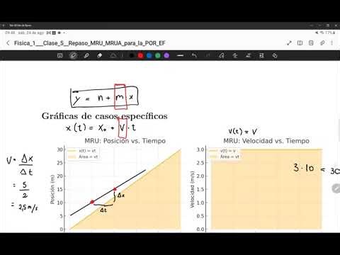 Physics 1 - Capsule 3: MRU/MRUA Graphs + Exercises [Byron Caices]