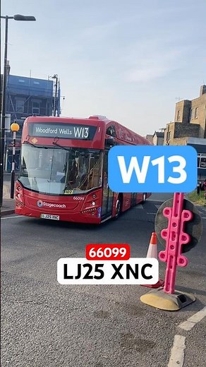 Route W13 | To Woodford Wells | Volvo BZL | 66099 | LJ25 XNC