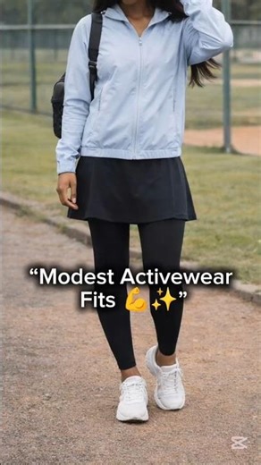 4 Modest Gym Fits You Can Wear Anywhere✨#modestoutfits #gymoutfit