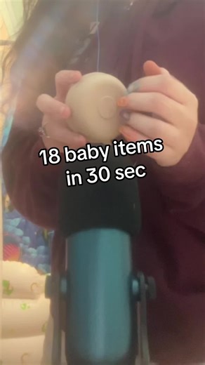 ASMR with 18 baby items in 30 seconds #asmr #fyp