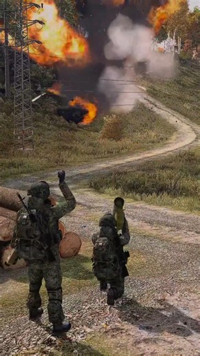 Shock! Pure Tank Mayhem 😬 | ARMA III #shorts #viral #fyp