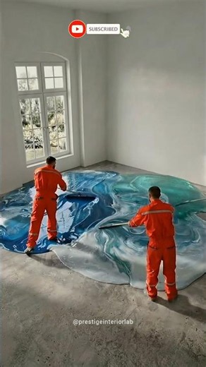 The most satisfying aqua Epoxy marble pour you’ll see today. 🤤🎨