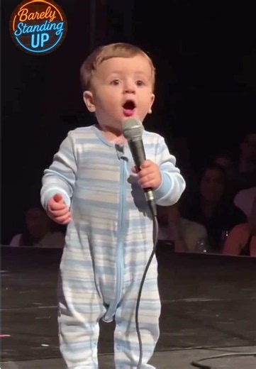 Baby Stand-Up: “Don’t make me come in there!” — Funny Baby Comedian Clip