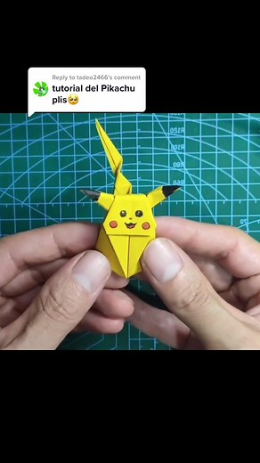 How to Make Origami Pikachu Tutorial