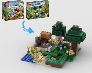 LEGO MOC-143999 Minecraft Start Game 21164-5 Modifications. (Minecraft 2023)