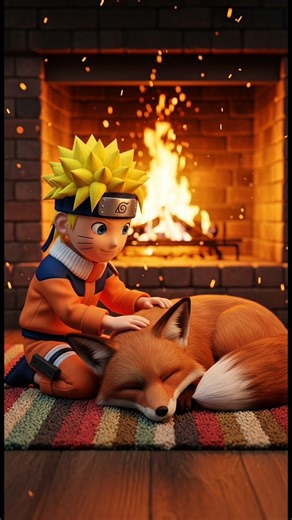 Naruto & the Baby Fox 🦊 | Cute 3D Pixar Style Anime Short Story #naruto #sasuke #fox #shorts