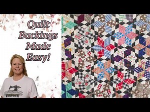 How to Make a Quilt Backing with Directional Fabric