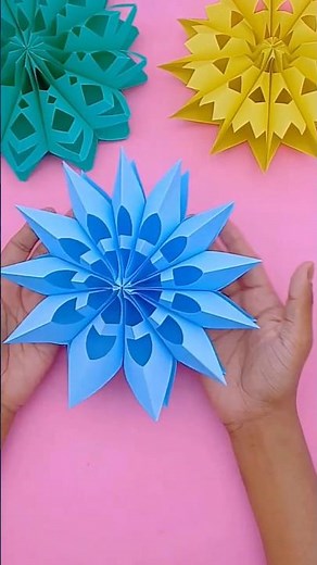 Easy 3D Paper Snowflake for Christmas ❄️ | DIY Paper Craft Tutorial