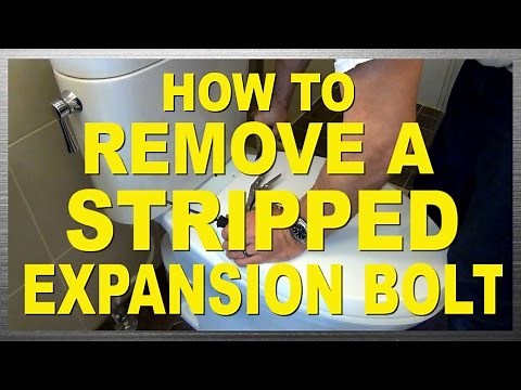 How To Remove a Stripped Toilet Seat Expansion Bolt Mounting Hardware [HD]