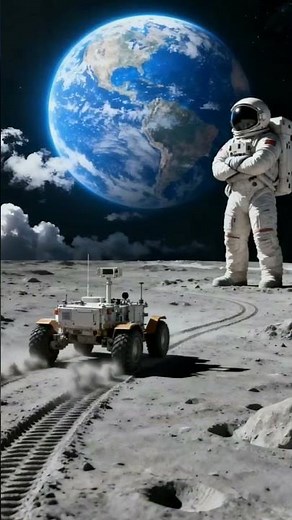 Lunar Rover’s High-Speed Chase on the Moon 🌕 | 8K Cinematic Space Adventure #moon #lunarrover #space