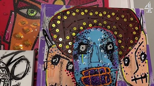 Video: Boy George's painting on Grayson's Art Club
