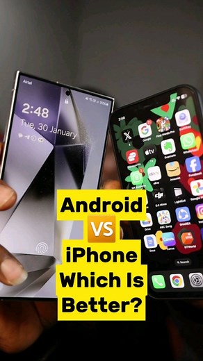 iPhone VS Android, Which One Is Better? #Smartphone #Android #ios #ios17 #samsung #mobile #techtips #Tecno #xiaomi #poco #Infinix #SmartDepot #iphonevsandroid #compare #PC #OS #Laptop #Instagram #reels #reelsviral #facebook #fbreels | Smart Depot Tech