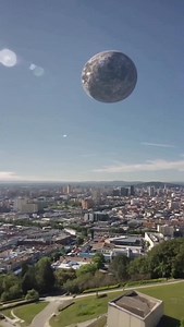 5.4K views · 1.3K reactions | A silent mini-moon hangs above the city—then it chooses a target. Turn sound on and watch to the final frame. Comment where you were when the blast hits, and share if you rewatched the impact. #minimoon #impact #cityscene #cinematic #watchtiltheend #soundon #visualstory #shockwave #suspense #mustwatch #shortform #creatorvideo | john_ford_music | Facebook