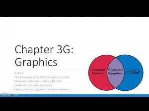 CSC 142 Building Java Programs Ch 3G - Graphics