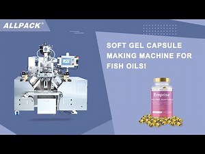 Softgel encapsulation production machine for your easy operation with compact structure!