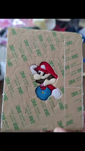 Mario crafted with kinusaiga 👨‍🔧🍄by luvableknots