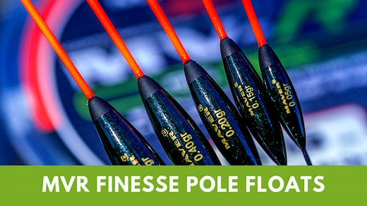 Looking for an ideal range of pole floats to see you through the winter? Then look no further than the MVR Finesse range! Designed and tested by Welsh International Lee Edwards primarily for snake lakes and refined commercial fishing making them perfect for this time of year. All floats within the range are made from a Rohacell foam body and incorporate nitinol wire stems making them almost indestructable under normal use. There are a total of six patterns in the range available in sizes 0.05g -
