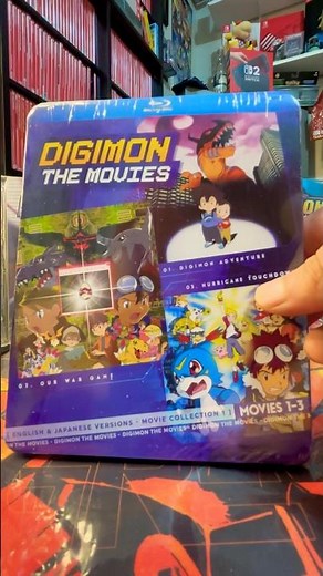 Digimon the movies 1-3 collection blu-ray #digimon #digimonmovie #digimonadventure #asmr デジモン
